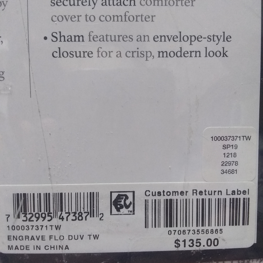 Charter Club Damask Designs Comforter Cover Set - Gray and White - Picture 14 of 14